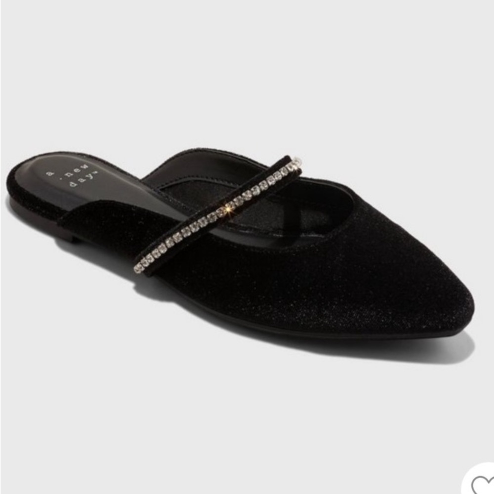Women's Aneta Slip-On Mule Flats - A New Day nwt